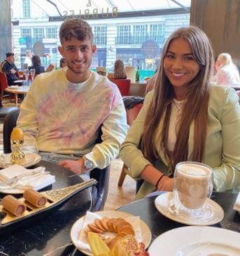 Maurizio Pochettino with his girlfriend Becca Sarah Byford.